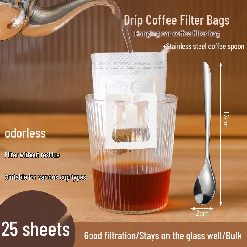 

Портативные пакеты-фильтры для капельного кофе - Одноразовые сетчатые чашки с подвесными ушками