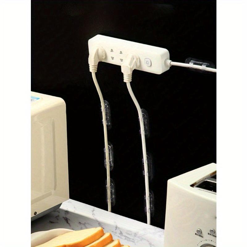 Wire Fixer, No-Drill Wire Clip, Storage Socket, Self-Adhesive Network Cable, Wire Clip, No Nail Organizer