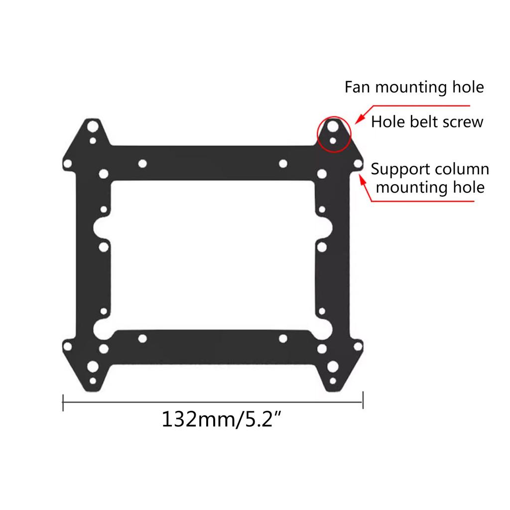 12cm Fan Hard Drive Bracket SSD 3.5 Inch Hard Drive Bracket Extended Multi-layer Stacking Bracket