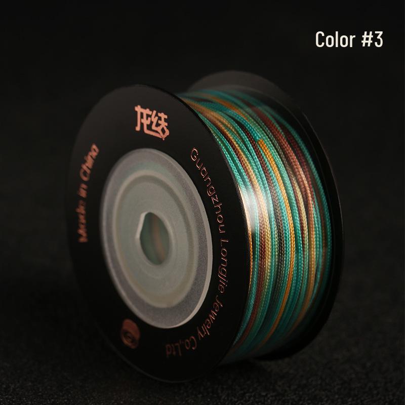 Dragon Knot High-A Jade Thread: Eco-friendly, Colorfast Jewelry Weaving Cord, 79 Colors, Handmade DIY Bracelet Material.