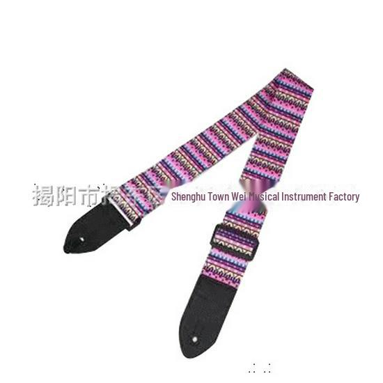 Ethnic-Style Widened Polyester Guitar Straps for Electric Guitars