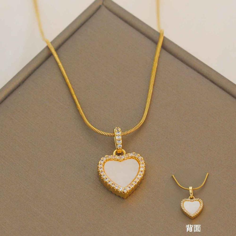 Necklace Women Do Not Fade Summer Small Cute Temperament Titanium Steel Necklace Versatile High-end Jewelry Simple Collarbone Chain