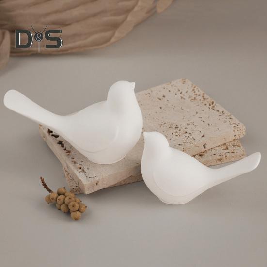 1/2Pcs Bird Figurine Silicone Mold Handmade Concrete Gypsum Epoxy Resin Casting Mold Bird Aromatherapy Candle Soap Making Mould DIY Craft Lovers Gift