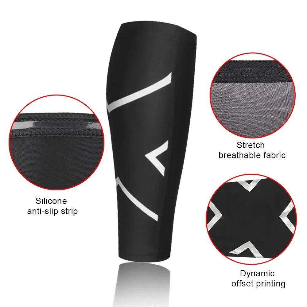 Non-slip Sport Compression Calf Sleeve Polyester Calf Brace Leg Compression Sleeve  Sports Safety