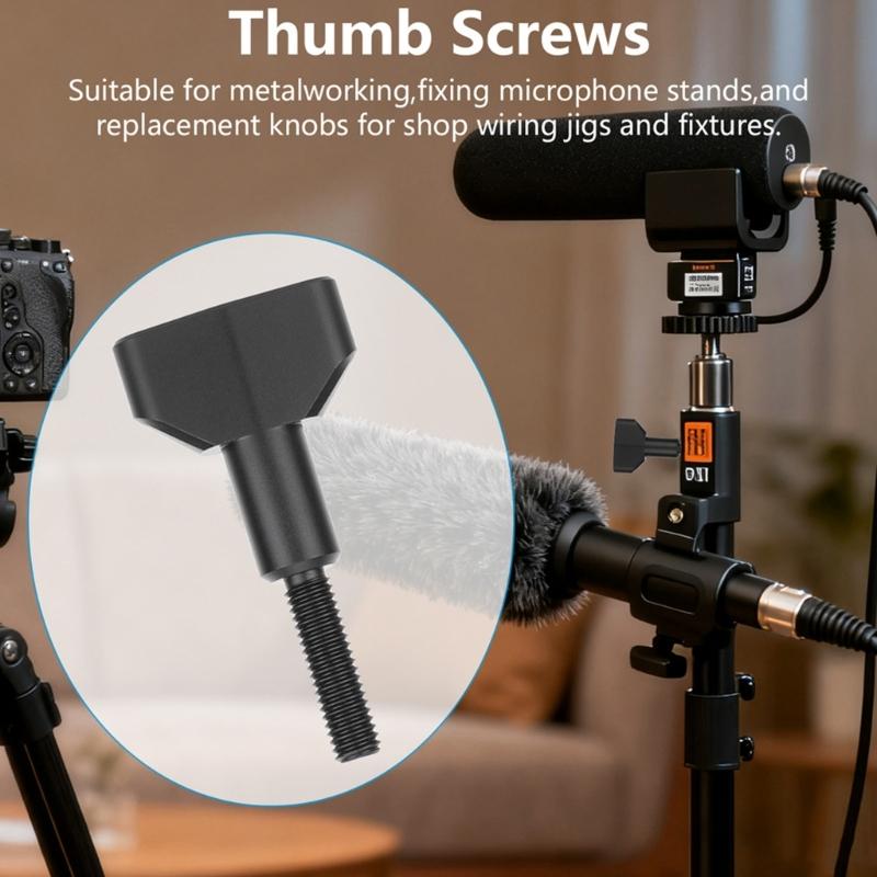 Parafusos de Polegar de Alumínio 5MM Parafuso de Alumínio Manopla Ajustável Parafuso de Aperto para Acessórios de Trilha de DSLR