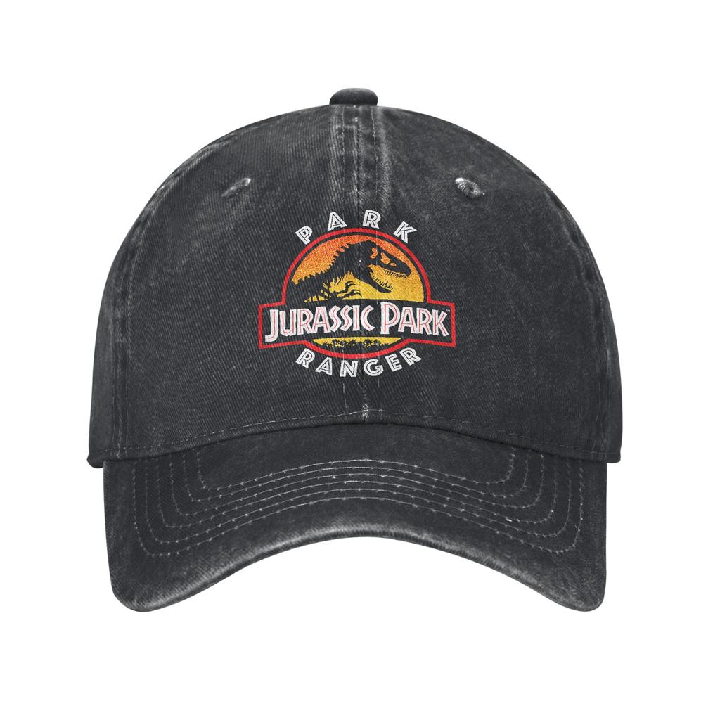 Jurassic Park Unisex Baseball Cap  Distressed Cotton Hats Cap Vintage Outdoor Summer Adjustable Fit Sun Cap