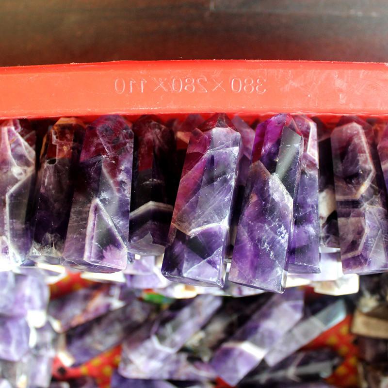Exquisite Natural Purple Dream Amethyst Quartz Crystal Stone Point Hexagonal Wand