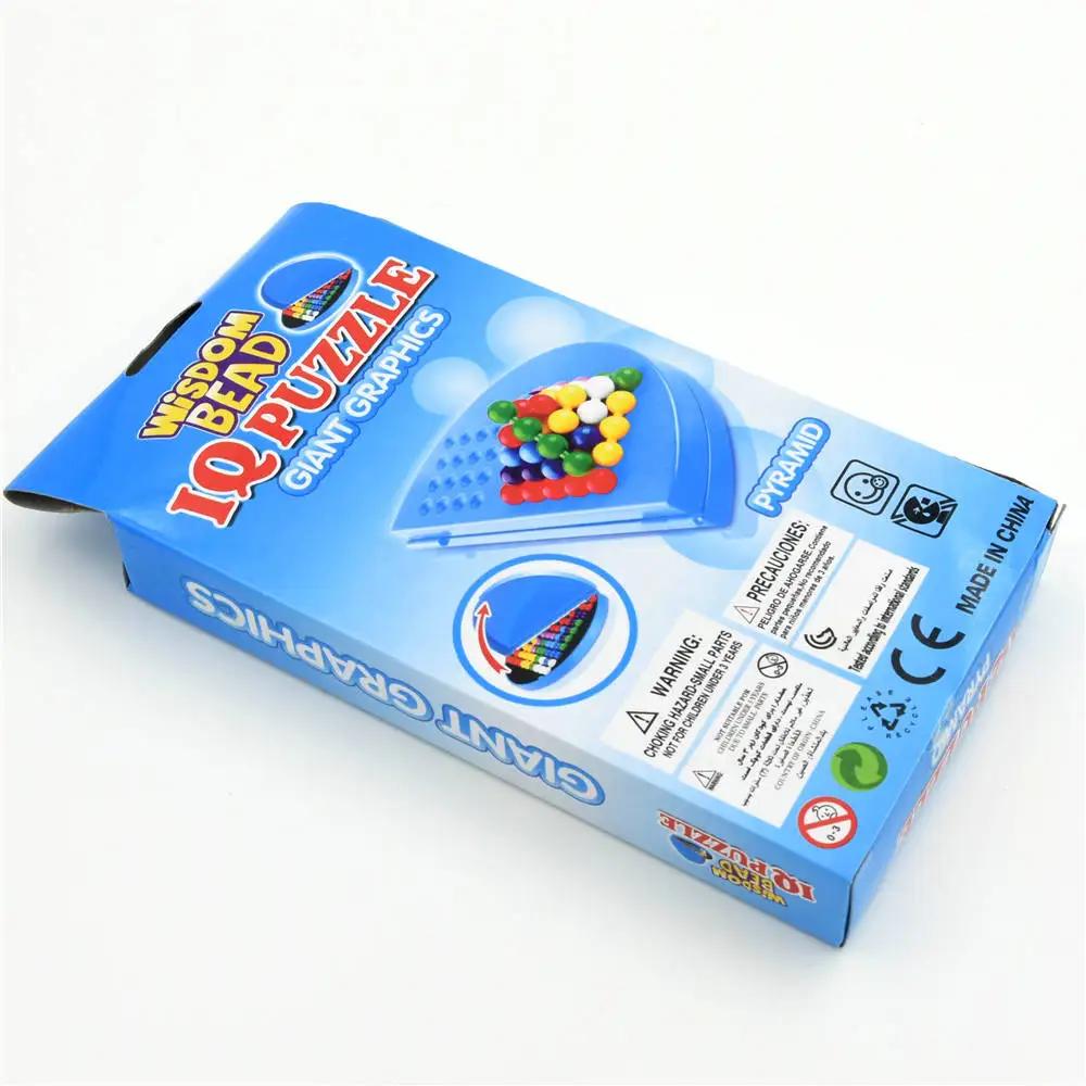 Classic Puzzle Pyramid Plate 174 Challenges  IQ Pearl Logical Mind Game Brain Teaser Beads for Children Educational  Toys
