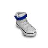 Converse Pro Blaze Strap Kids High Top Shoes Grey Blue 772124C