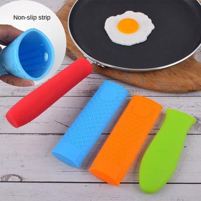 High-quality Kitchen Tool Anti-scalding Silicone Pot Pan Handle Sleeve Pot Handle Cover Saucepan Holder Sleeve Cookware Parts
