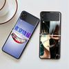 Luxury Case For Samsung Galaxy Z Flip 4 3 5G Black PC Hard Phone Cases Fashion Back Cover ZFlip Funda Anime Tokyo Ghoul Shell