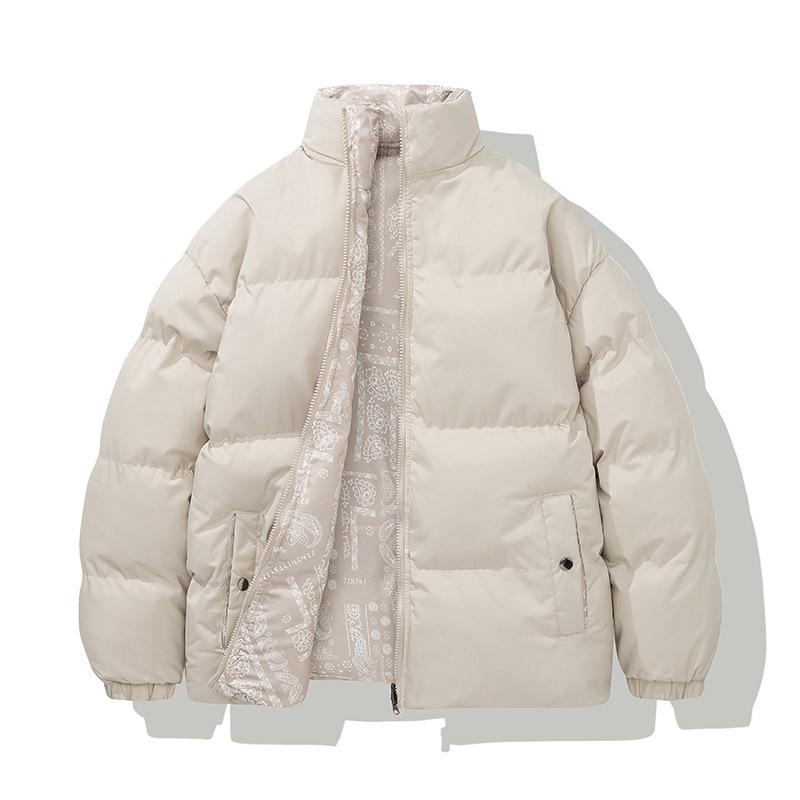 Down jacket men s jacket winter cotton-padded jacket thickened large size stand-up collar down cotton jacket men s jacket M