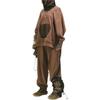 Adidas Originals X Hamcus Collaboration FW23 Color Block Logo Pocket Hoodie Unisex Hoodies Brown IX4341