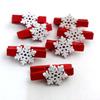 25Pcs Clips Mini Multifunction Wood Christmas Decor Clip for Cards