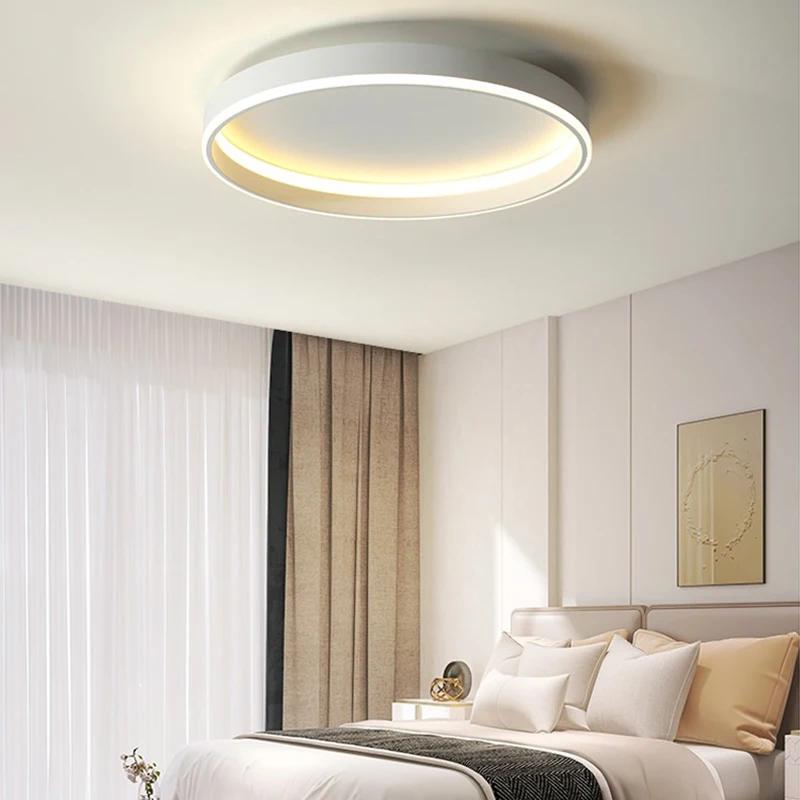 Lámpara de techo LED nórdica moderna para dormitorio, sala de estar, comedor, pasillo, balcón, decoración interior del hogar, accesorio de iluminación brillante