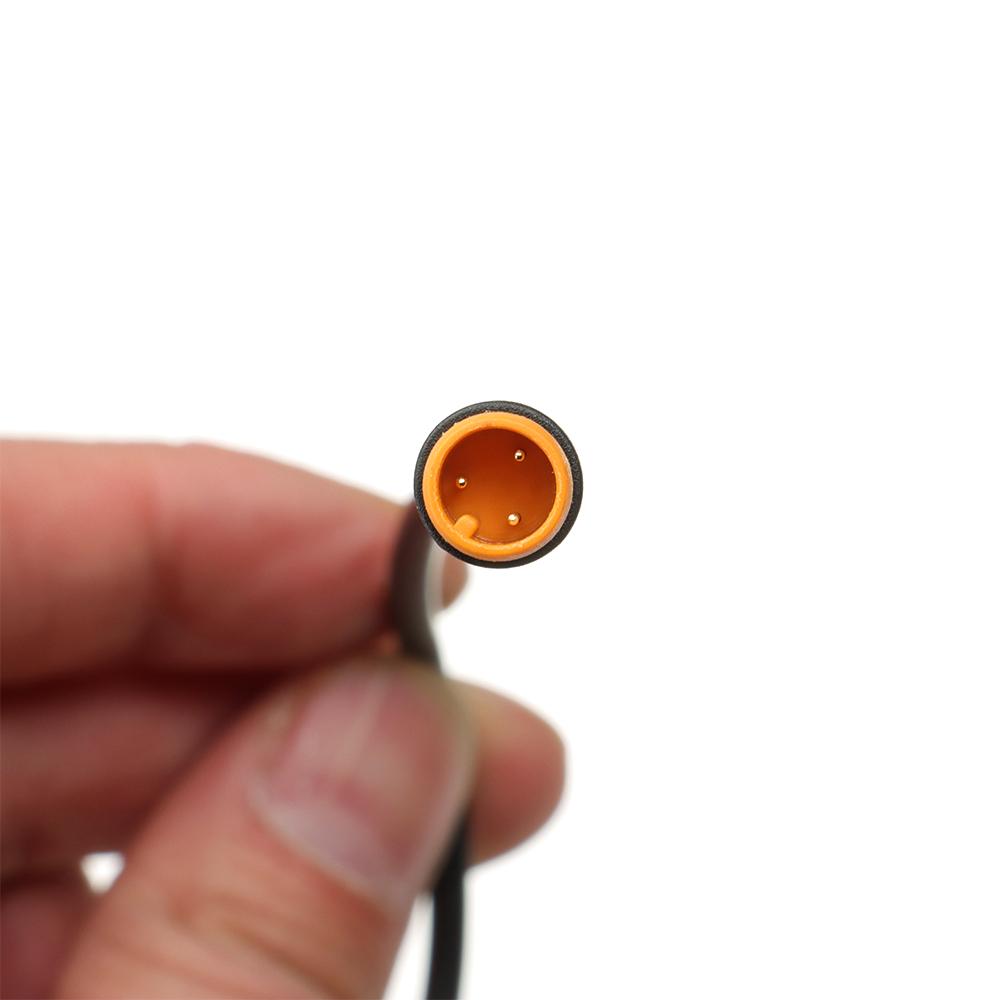 Black 9mm For Ebike Bafang Optional Cable 2/3/4/5/6Pin Cable Display Pin Waterproof Connector Base Connector