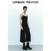 UR Women's Pleated Waist Thin Strap Dress