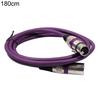 Audio Cable Shielded Anti-interference 100/180cm 3Pin XLR Male to Female Microphone AUX Cord for Mixer