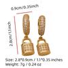 1 Pair Luxury Small Lock Dangle Earrings for Women Zirconia Earring Jewelry Wedding Party Accessories