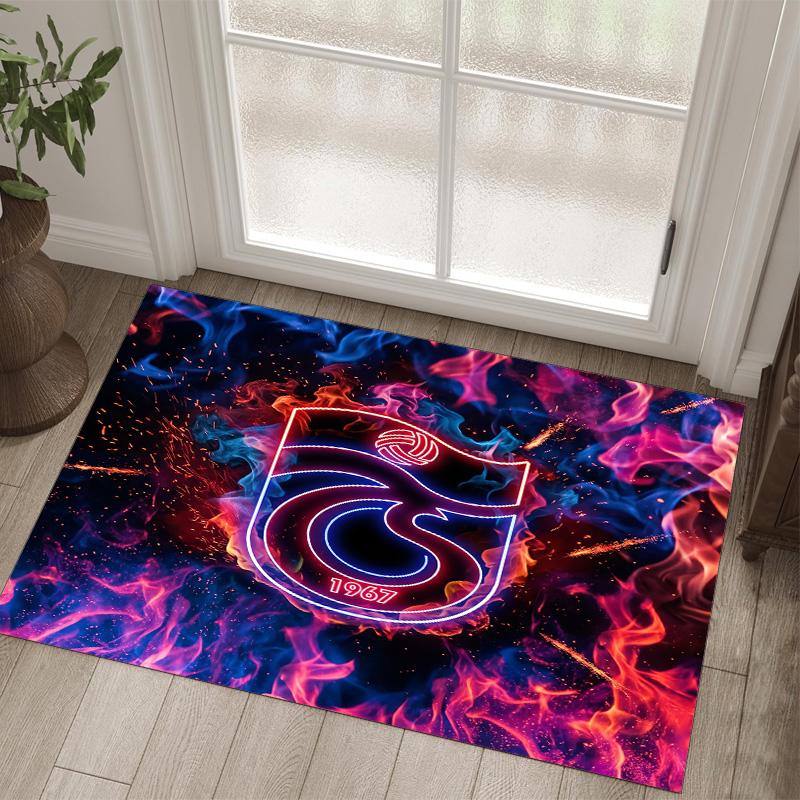 Trabzonspor FC Design Kristal Fluweel Tapijt Gezellig Niet?Antislip Bedrukt Tapijt Voor Slaapkamer Woonkamer Entree