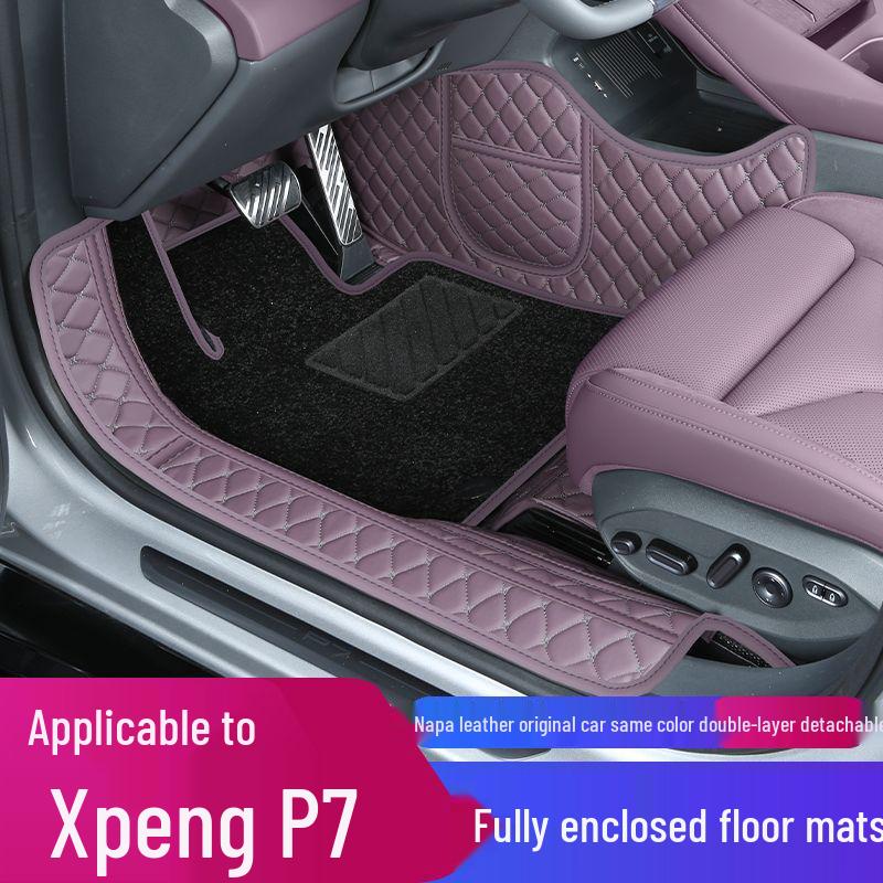 Xiaopeng P7+ Double Layer Full Coverage Floor Mats for Interior Decoration and Modification