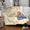 1pc Letter To Mom Pattern Soft & Warm Polyester Knit Blanket, Digital Printed, All-Season Throw for Napping, Traveling, Sofa yy250906031