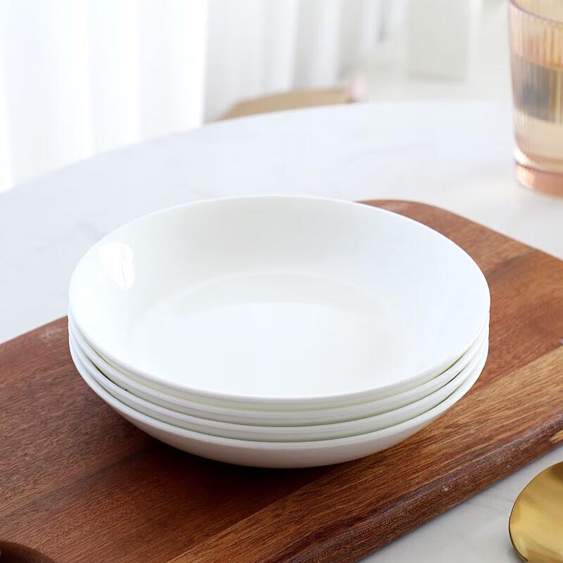 Mansou 8-inch Round Ceramic Deep Plate