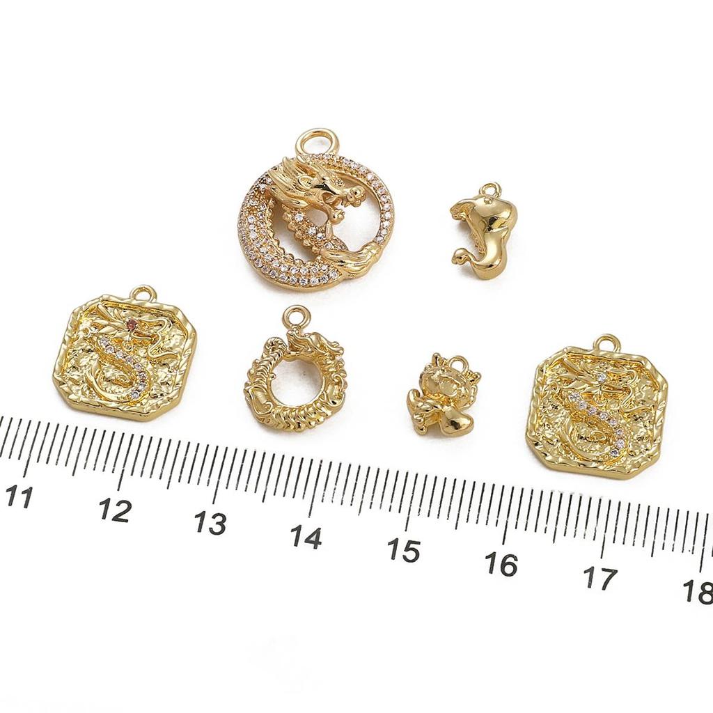 1 pz/confezione moda europea e americana micro-incastonato zircone ciondolo fai da te gioielli bracciale collana orecchini accessori