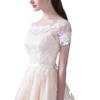 Evening dress   new one-word shoulder certificate dress bridesmaid dress women's thin banquet bridesmaid group sisters dress