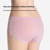 Fashionable women's mid-rise breathable butt-lifting plain cotton large size triangle panties