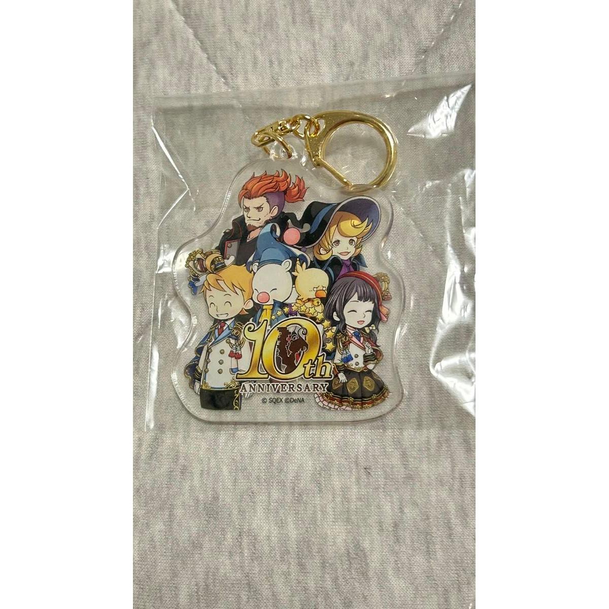 Used FFRK 10th ANNIVERSARY Acrylic Keychain Final Fantasy