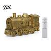 Compact Humidifiers for Desk Vintage Steam Train Aroma Diffuser, 300ml Ultrasonic Cool Mist Humidifier with Dual Silent Diffuser LED Lights,
