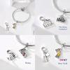 Eiffel Tower Paris Palace Milan Cathedral Opera House Originalcopper Beads Fit Women Bracelet Fine Gift Jewelry Women Diy