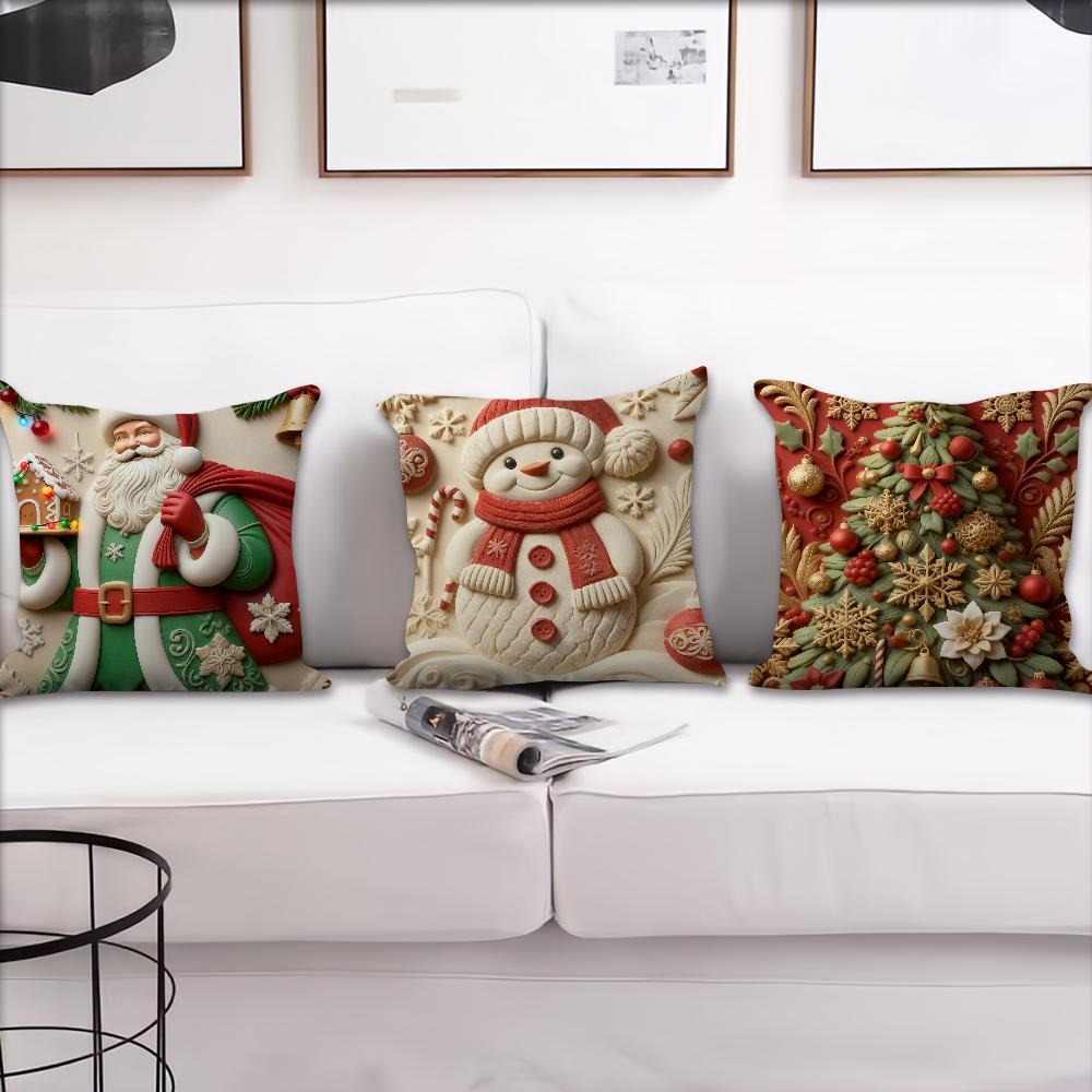Santa Claus reindeer snowman ww cushion cover Best Home Office Coffee Pillow Sofa Printing Decoration Room Shop Car Nordic Hit