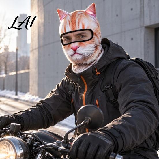 Outdoor Sports Headwear for Winter Velvet Funny Face Mask Full Protection Warm Windproof Balaclava Balaclava Men Women Breathable Skin Friendly Head