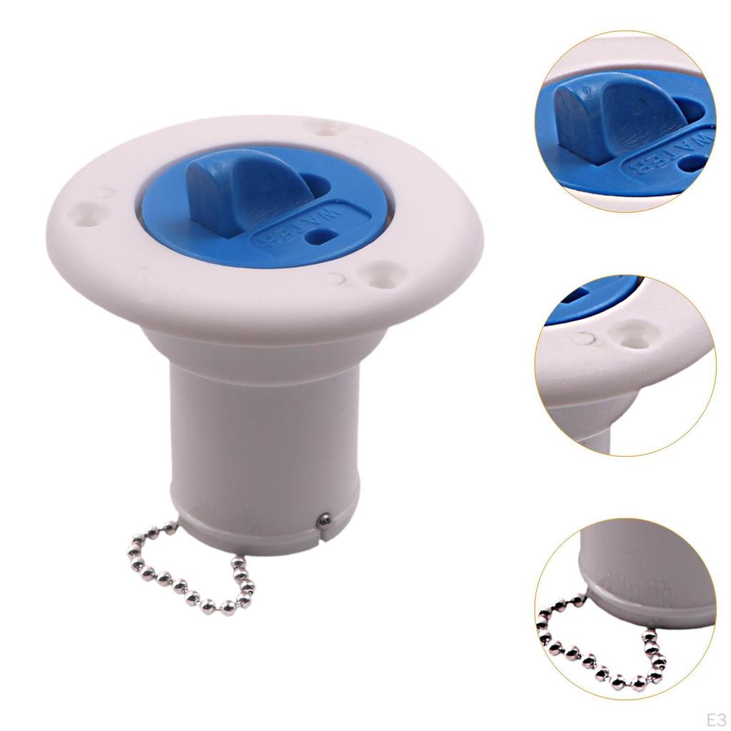 Boat Deck Fill Port RV Water Inlet Easy Installation Filling Replacement Fittings
