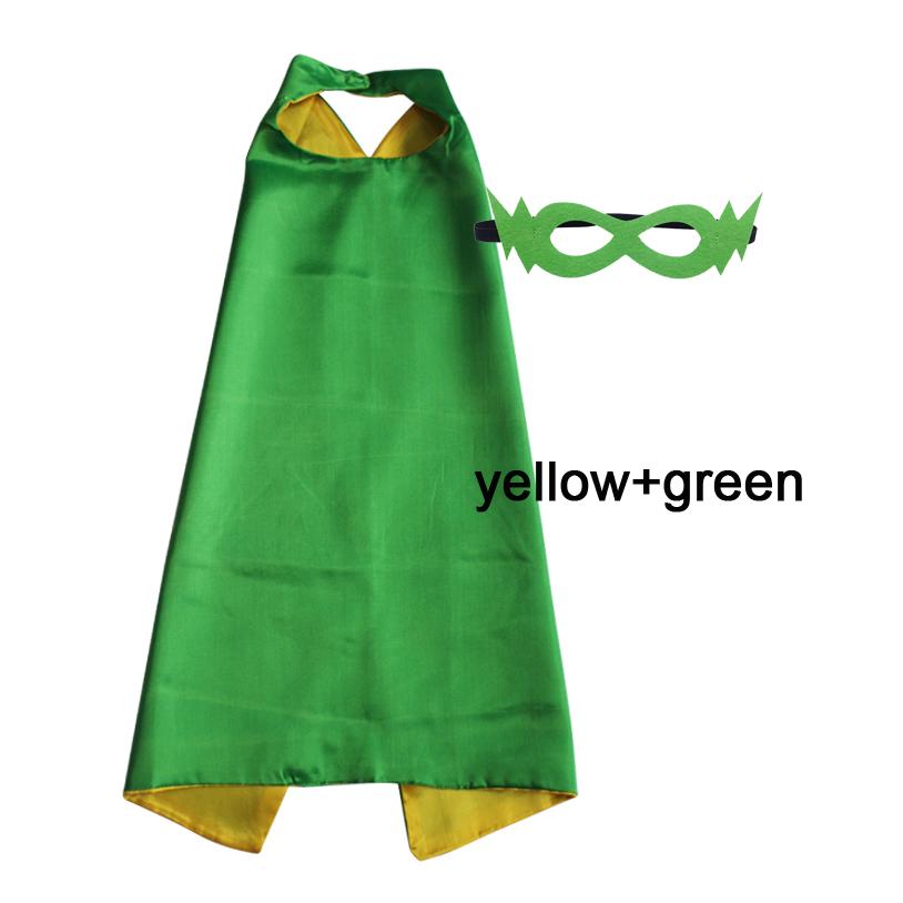 Kids Superhero Capes Plain Satin Solid Capes Boys Girls Birthday Party Favor Anime Cosplay