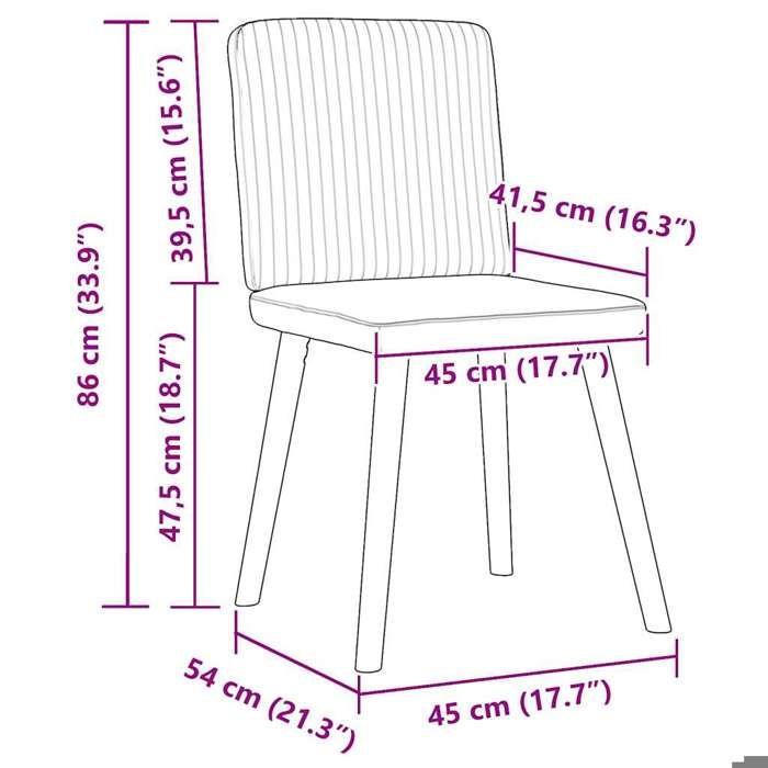 VidaXL Dining Chairs Set of 4 Black Fabric, Chair, Living Room Chair, Accent Chair, Kitchen Chair, Dining Room Seat 3315299