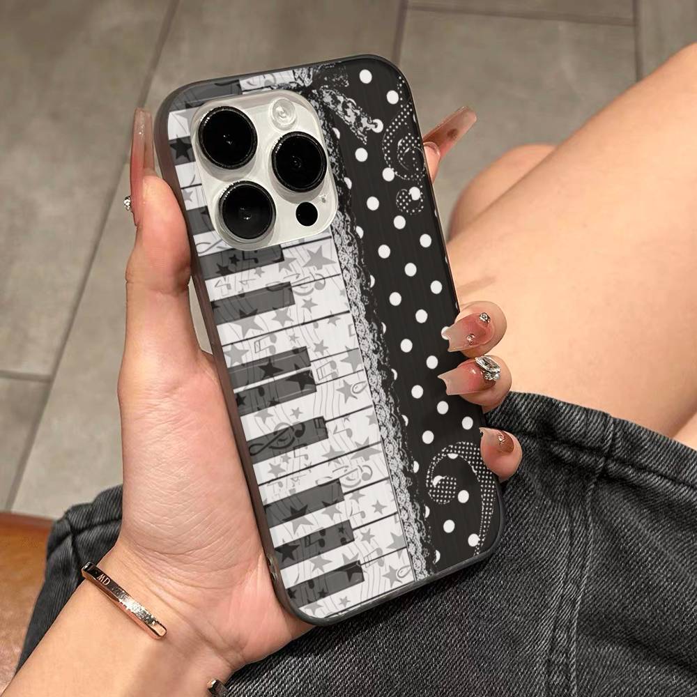 Lace Pattern For IPhone 16 15 11 12 13 14 17 Pro Max PLUS Pro Soft Corrugated Silicone Back Phone Case
