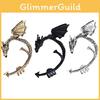 Ear Alloy Dragon Clips Accessories With Punk Style For Streetwear Fashion Wear