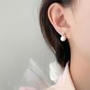 Four-leaf Flower Pearl Earrings Exquisite Temperament Earrings Earrings Light Luxury High-end Sense Commuter Women