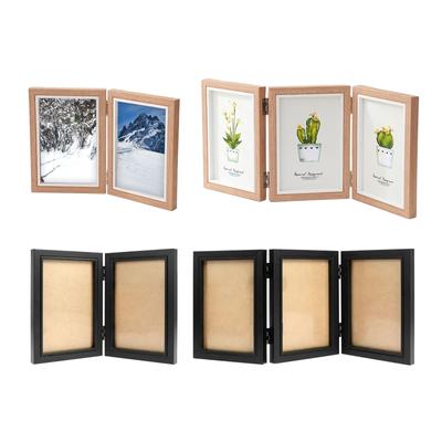 Bilderrahmen 4x6 Holzständer Vertikal Dekorativ Rustikaler Fotorahmen für Tischplatte Wohnzimmer Schreibtisch Esszimmer Eingang