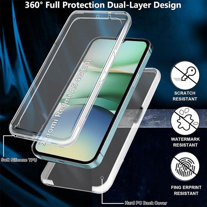 Coque de protection - E.F.CONNECTION - pour Xiaomi Redmi A5 - Antichoc - Transparent - Silicone + PC