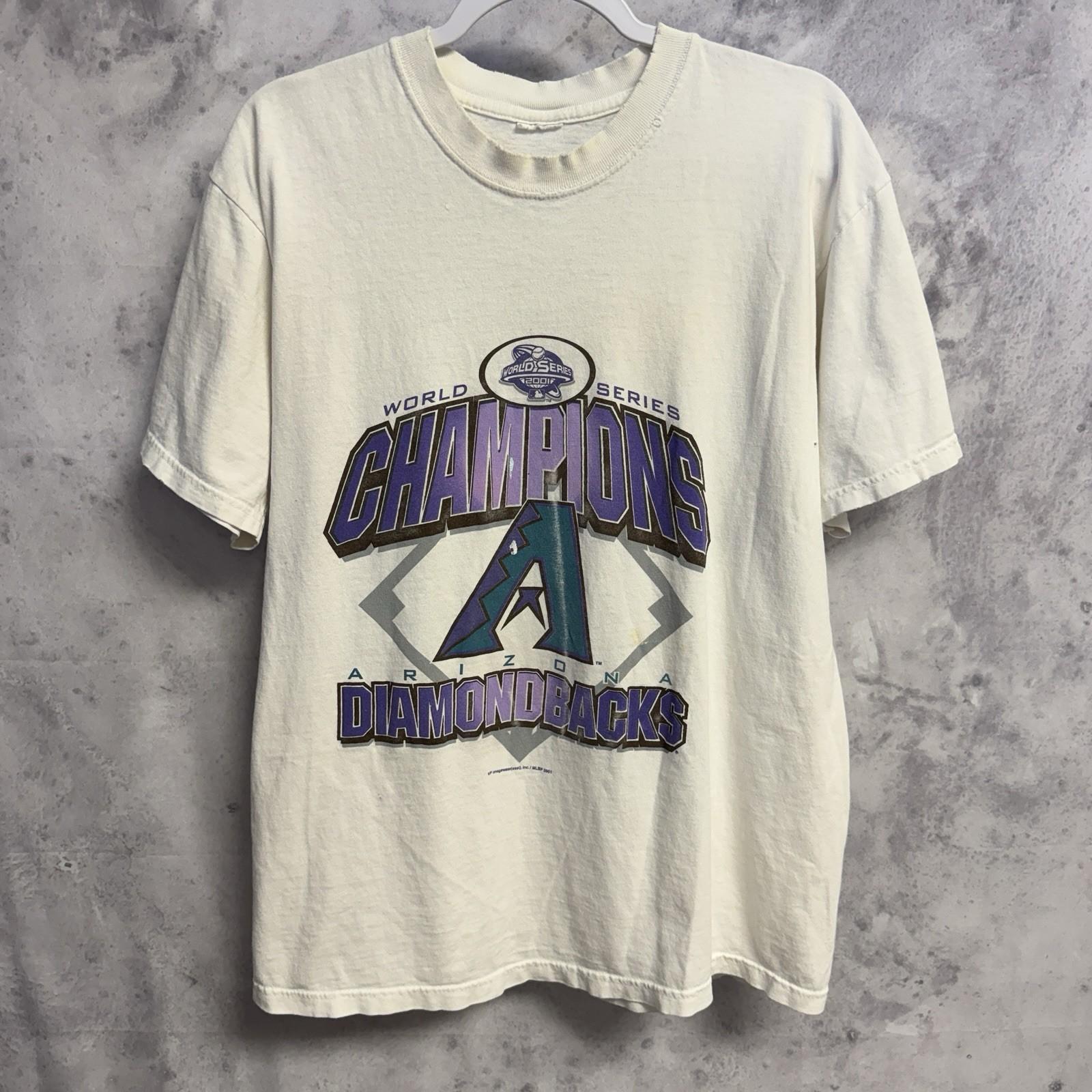 Vintage Arizona Diamondbacks World Series Champions T Shirt Mens Large XL