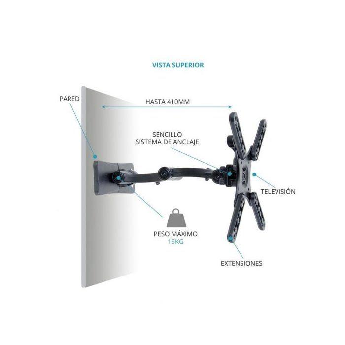 Support Mural Universel Pour TV - TM ELECTRON - TMSLC273 - 10 À 32 Pouces - Inclinaison 5° À 15° - 20 Kg Max