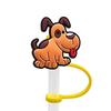 New Cartoon Dog Straw Cover 10MM Straw Cap Silicone Cute Stopper Party Decoration Anime Cup Acc V2M6