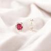 Pink Tourmaline Gemstone Studs 925 Solid Silver Handmade Jewelry Earrings1.7" EE-159-10