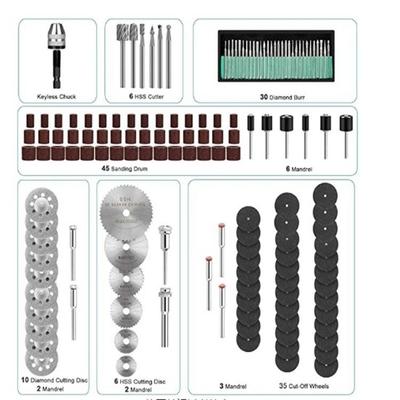 Polishing Electric Grinder Grinding Electric Grinder Accessorie Regulating Speed Drill Grinder Tool for Milling Polishing 147Pcs