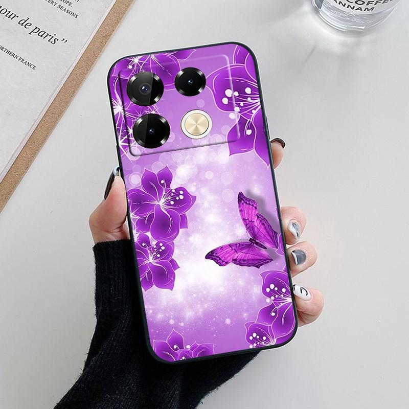 For Infinix Note 40 Pro Case Luxury Painted Back Cover Silicone Soft TPU Phone Case For Infinix Note40 Pro Plus 4G 5G Fundas