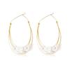 Fashion Layered Large Circle Earrings Exquisite Trendy Wedding Earing  for Women